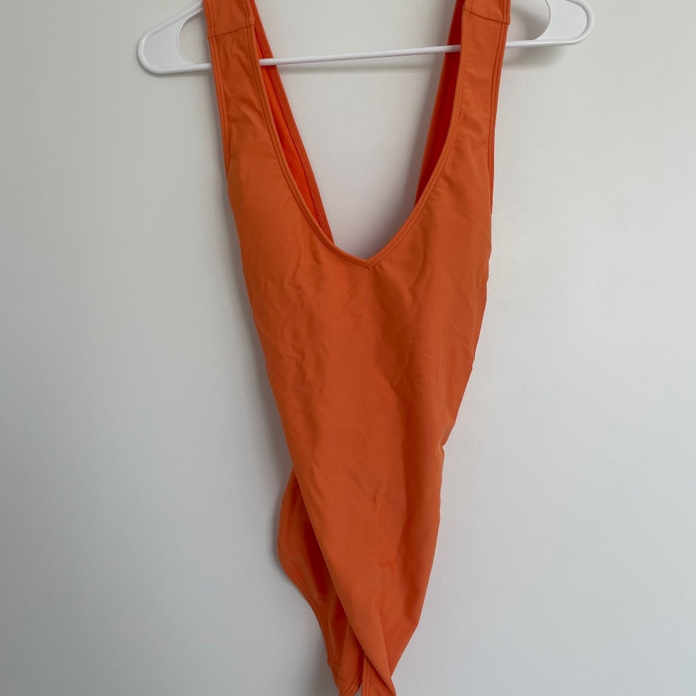 Hollister one piece orange swimsuit